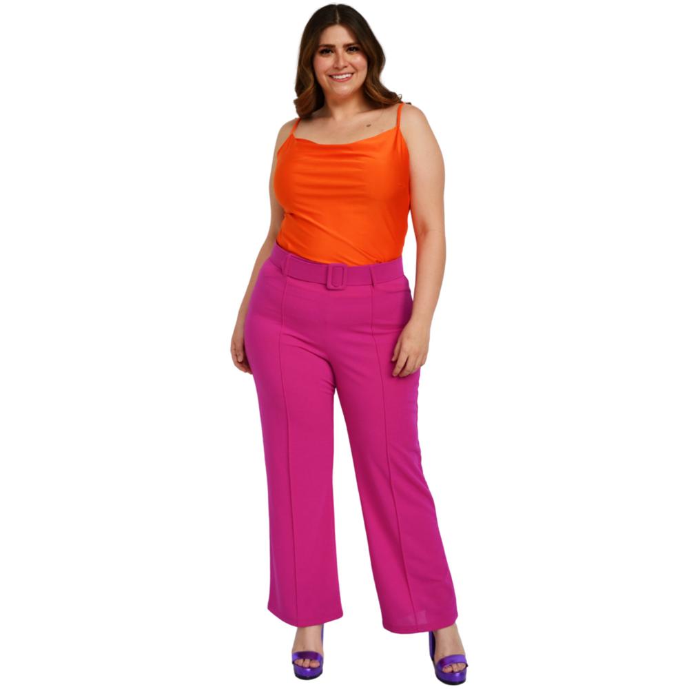 Foto 7 pulgar | Top de Tirantes Roman Fashion BL-ELY-0424 color Naranja Tallas Extras