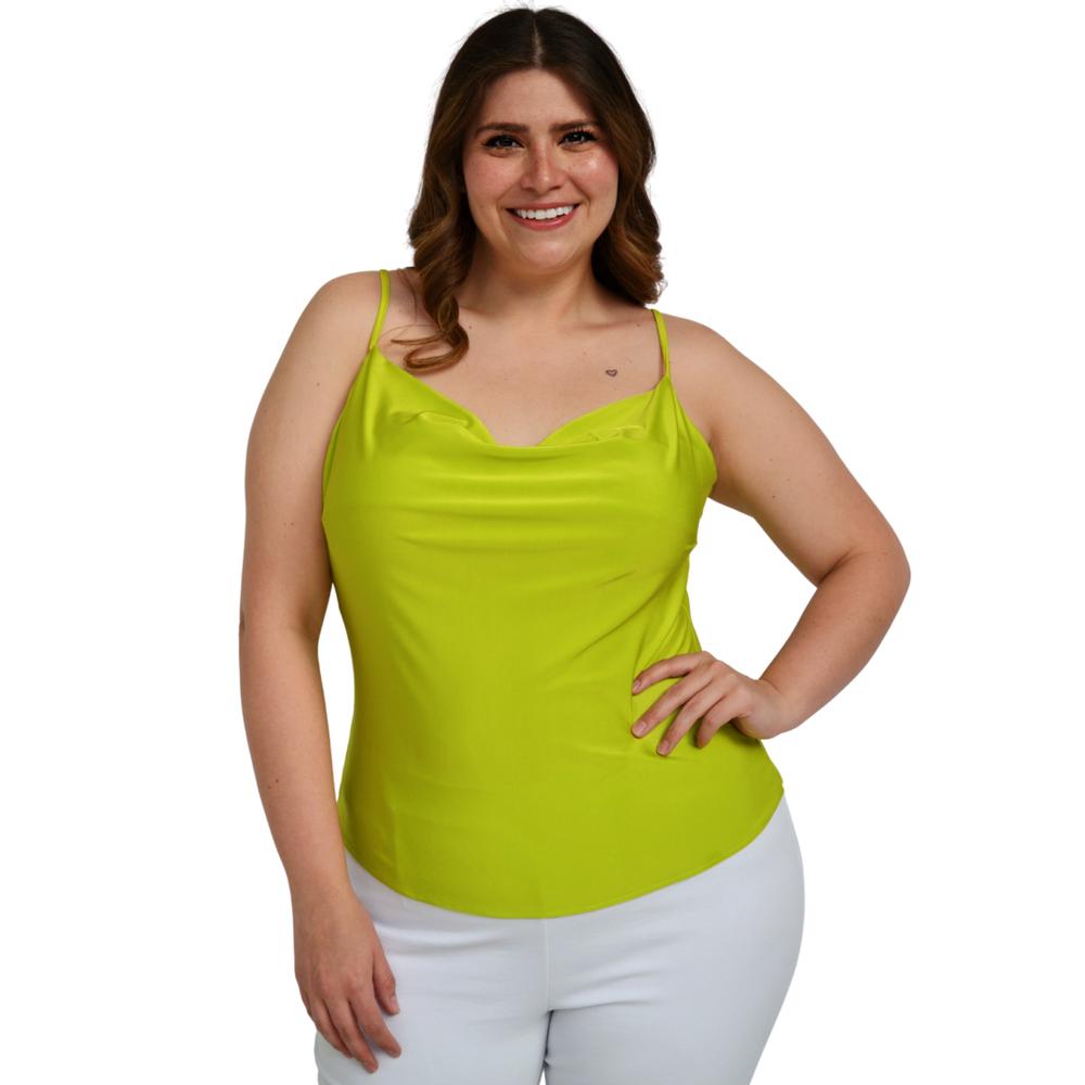 Foto 2 pulgar | Blusa Roman Fashion BL-ELY-0424 color Verde Tallas Extras