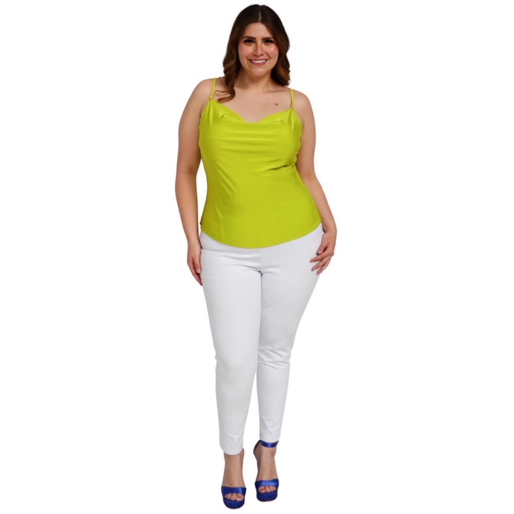 Foto 6 pulgar | Blusa Roman Fashion BL-ELY-0424 color Verde Tallas Extras