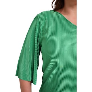 Foto 5 | Blusa de un Hombro Roman Fashion color Verde para Mujer