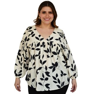 Foto 1 | Blusa Ces Femme 3058 color Beige para Mujer