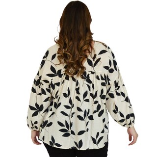 Foto 3 | Blusa Ces Femme 3058 color Beige para Mujer