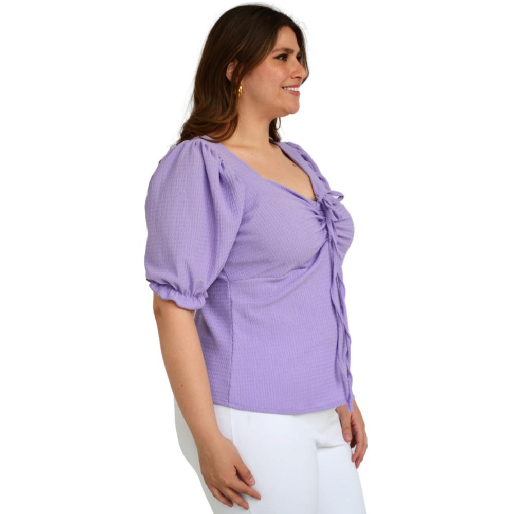 Foto 2 | Blusa Roman Fashion BL-GR-1827 color Púrpura