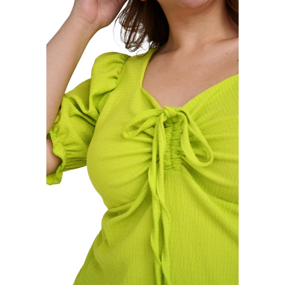 Foto 5 pulgar | Blusa Roman Fashion BL-GR-1827 color Verde Tallas Extras