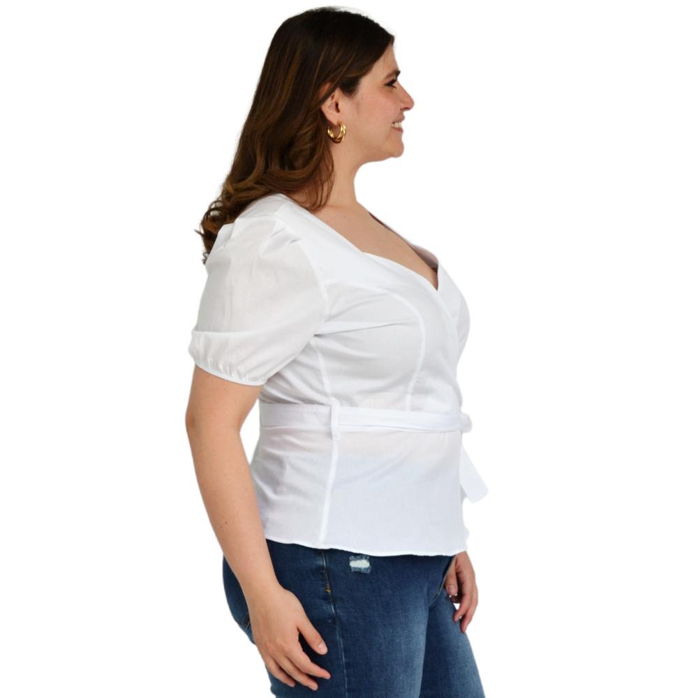 Foto 4 pulgar | Blusa Roman Fashion BL-ELY-0412 color Blanco para Mujer