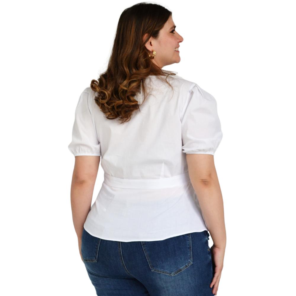 Foto 5 pulgar | Blusa Roman Fashion BL-ELY-0412 color Blanco para Mujer