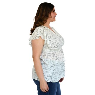 Foto 2 | Blusa Manga Corta Jon & Anna BL-JON-6828-BLANCO color Blanco