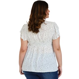Foto 3 | Blusa Manga Corta Jon & Anna BL-JON-6828-BLANCO color Blanco