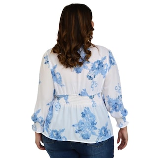Foto 3 | Blusa Escote Cruzado Jon & Anna BL-JON-6879-BLANCO color Blanco