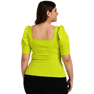 Foto 3 | Blusa Roman Fashion color Verde para Mujer