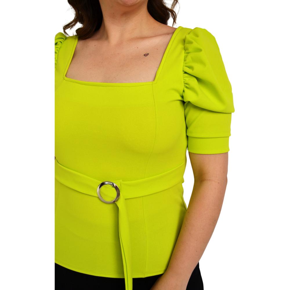 Foto 4 | Blusa Roman Fashion color Verde para Mujer