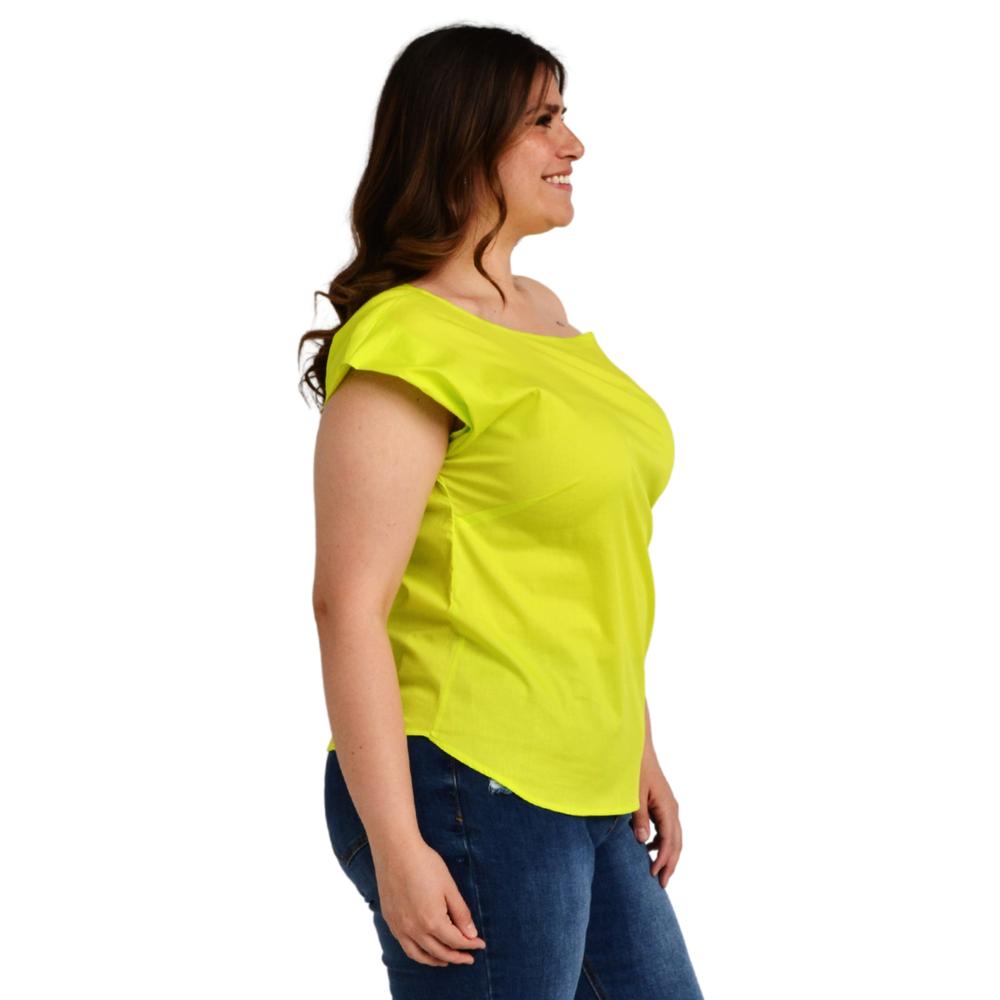 Foto 3 pulgar | Blusa Roman Fashion BL-ELY-0436 color Verde Tallas Extras