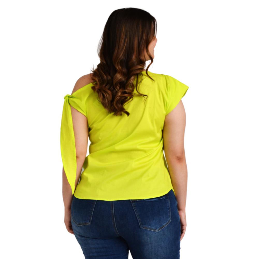 Foto 4 pulgar | Blusa Roman Fashion BL-ELY-0436 color Verde Tallas Extras