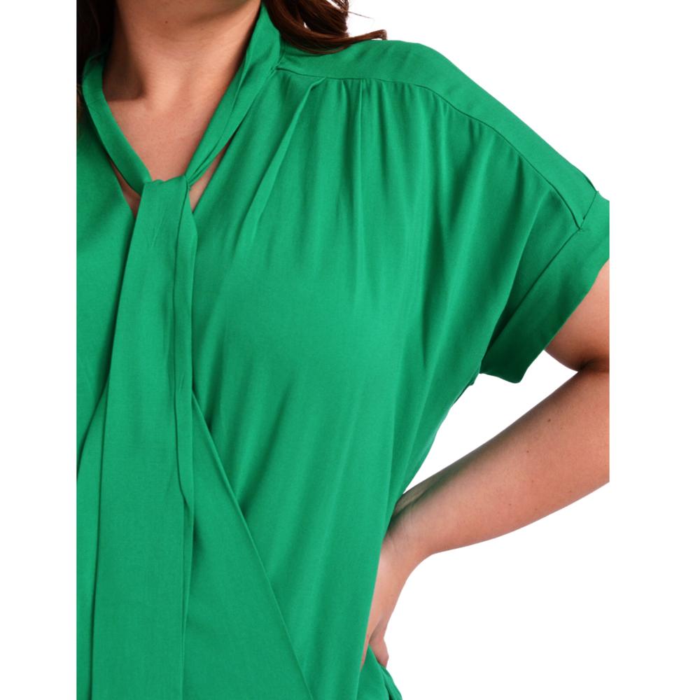 Foto 4 | Blusa con Corbata Roman Fashion 1833 color Verde para Mujer