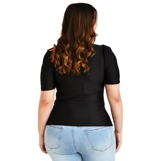 Foto 3 | Blusa de Satín Roman Fashion 1825 color Negro para Mujer