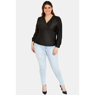 Foto 5 | Blusa Roman Fashion color Negro para Mujer