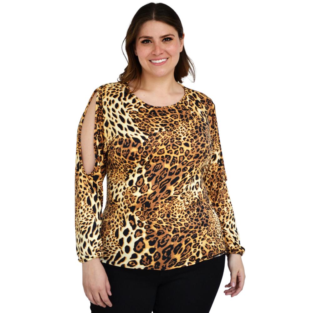 Blusa Roman Fashion Tallas Extras Animal Print