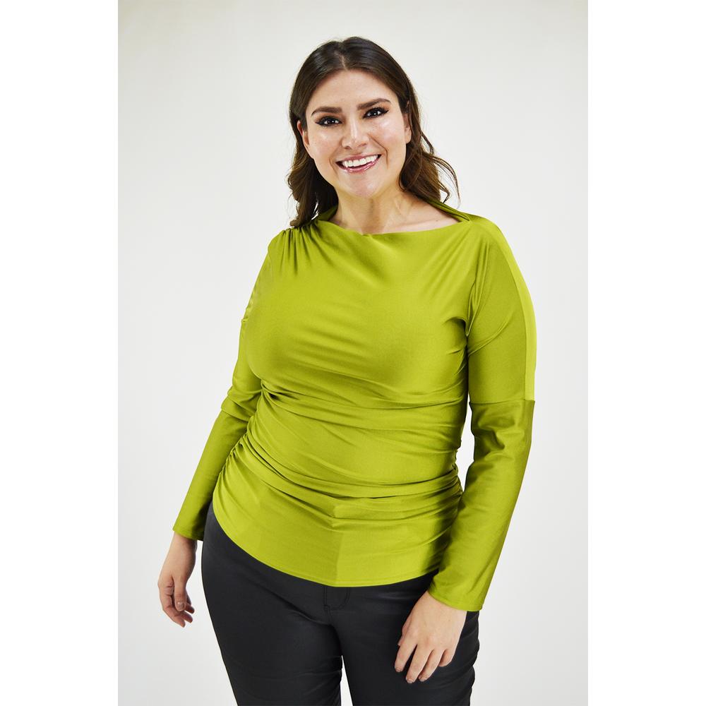 Foto 6 pulgar | Blusa Roman Fashion Verde para Mujer
