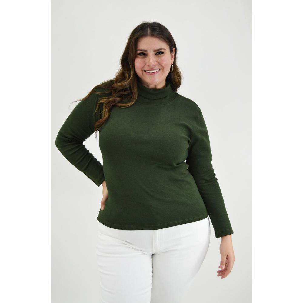 Foto 2 pulgar | Blusa Roman Fashion color Verde para Mujer