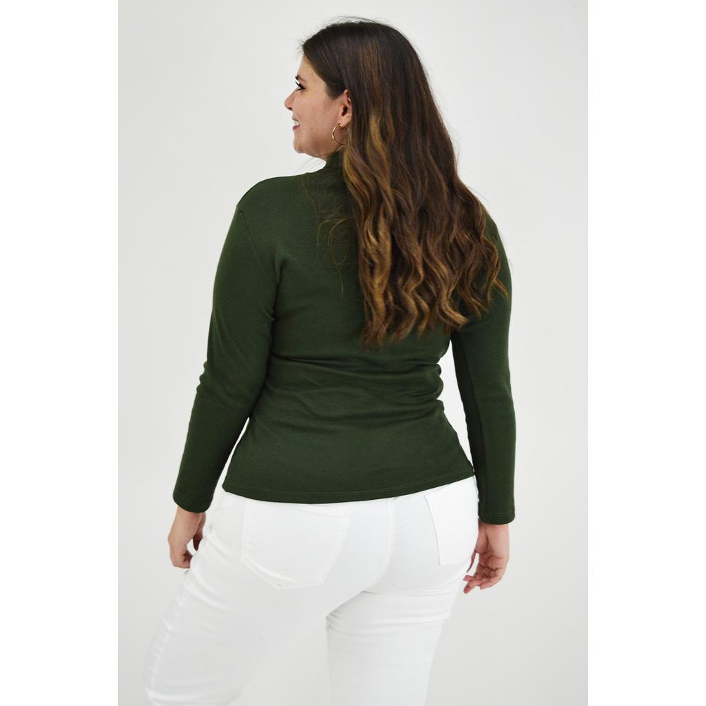 Foto 4 pulgar | Blusa Roman Fashion color Verde para Mujer