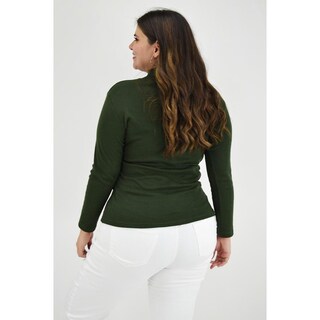 Foto 3 | Blusa Roman Fashion color Verde para Mujer