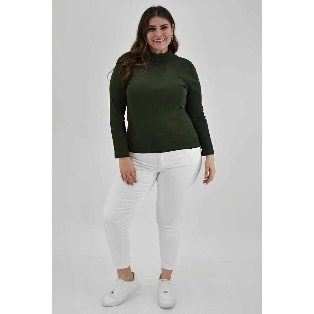 Foto 6 pulgar | Blusa Roman Fashion color Verde para Mujer