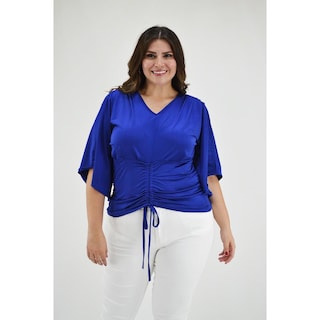 Foto 1 | Blusa con Jareta Roman Fashion 1846 Azul