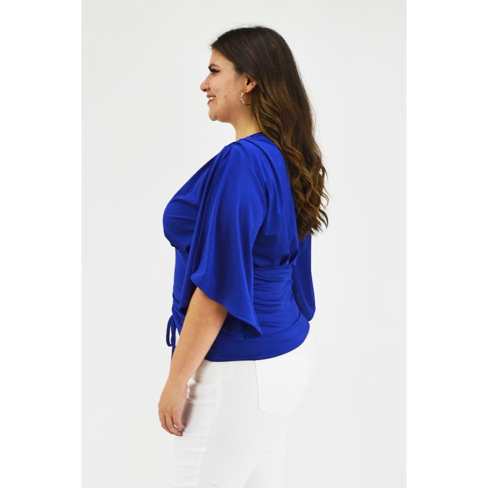 Foto 2 | Blusa con Jareta Roman Fashion 1846 Azul
