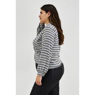 Foto 2 | Blusa Roman Fashion color Blanco para Mujer
