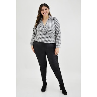 Foto 5 | Blusa Roman Fashion color Blanco para Mujer