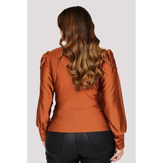 Foto 3 | Blusa Formal de Satín Roman Fashion Chedrón
