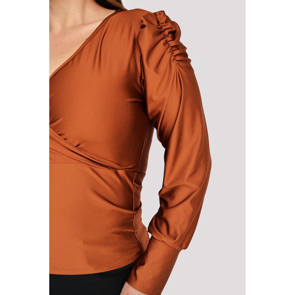 Foto 5 pulgar | Blusa Formal de Satín Roman Fashion Chedrón