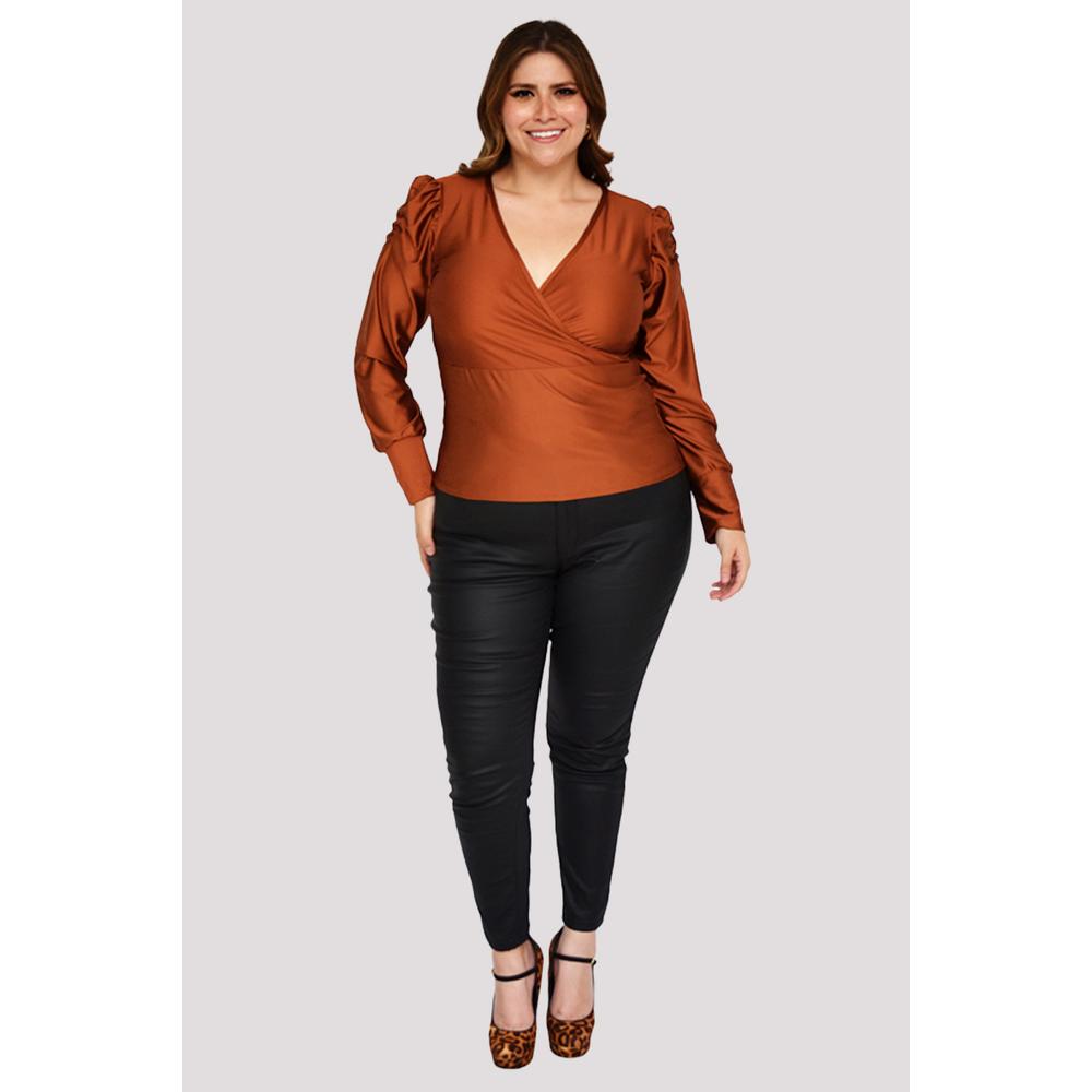 Foto 6 | Blusa Formal de Satín Roman Fashion Chedrón