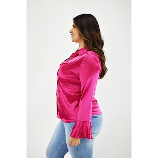 Foto 2 | Blusa Roman Fashion Rosa para Mujer