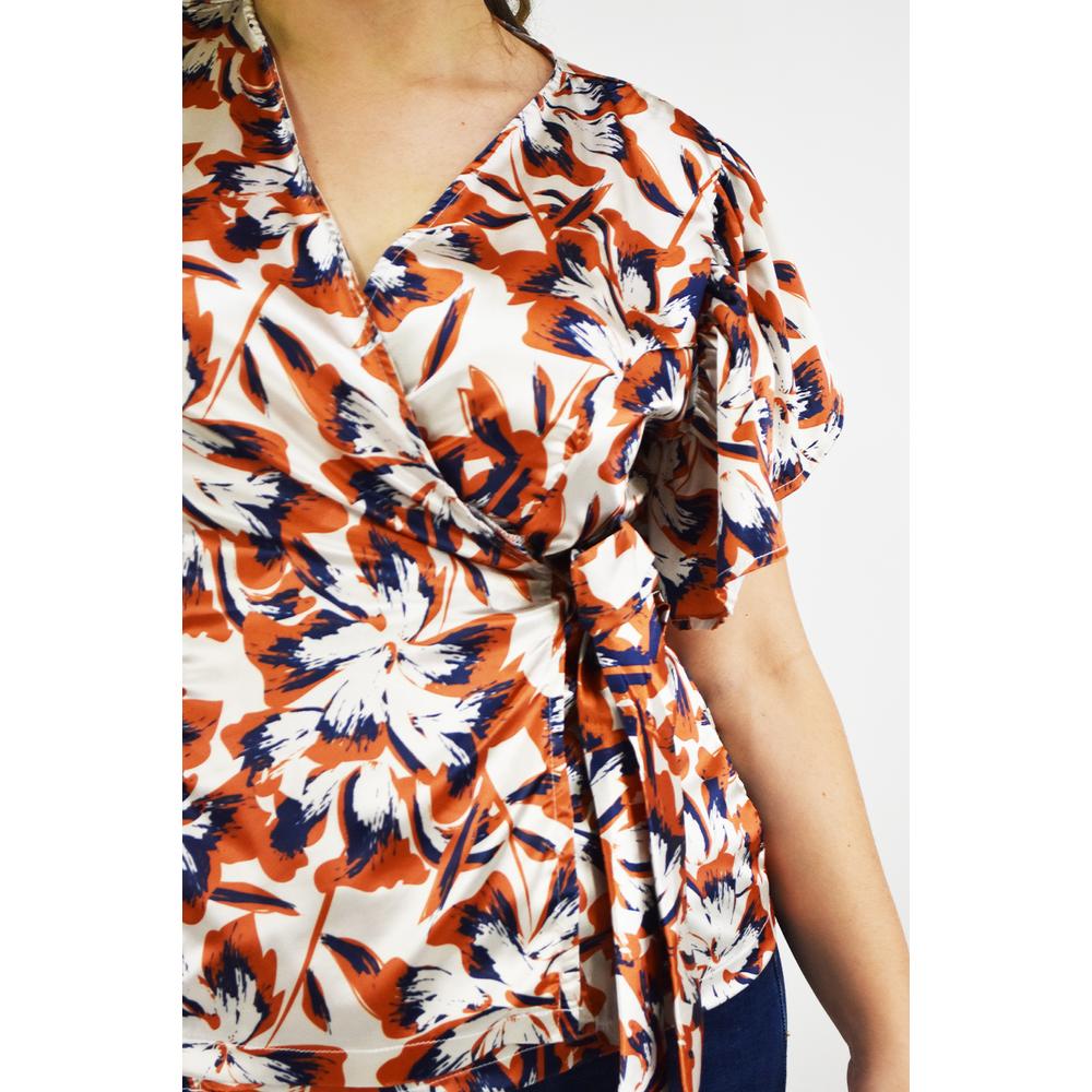 Foto 5 pulgar | Blusa Manga Mariposa Roman Fashion Tallas Extras 1840 Blanco
