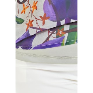 Foto 4 | Blusa Estampada Román Fashion Tallas Extras Estampado Lila para Mujer