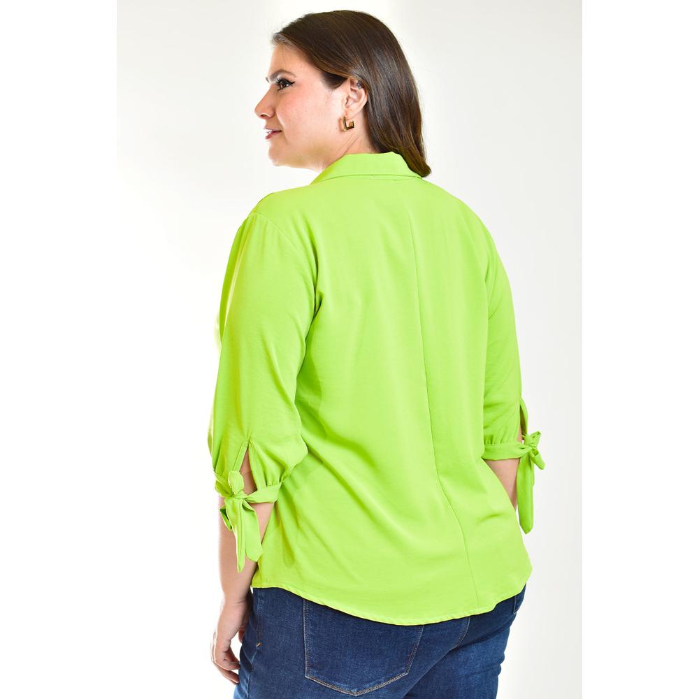 Foto 3 | Blusa Roman Fashion Verde para Mujer