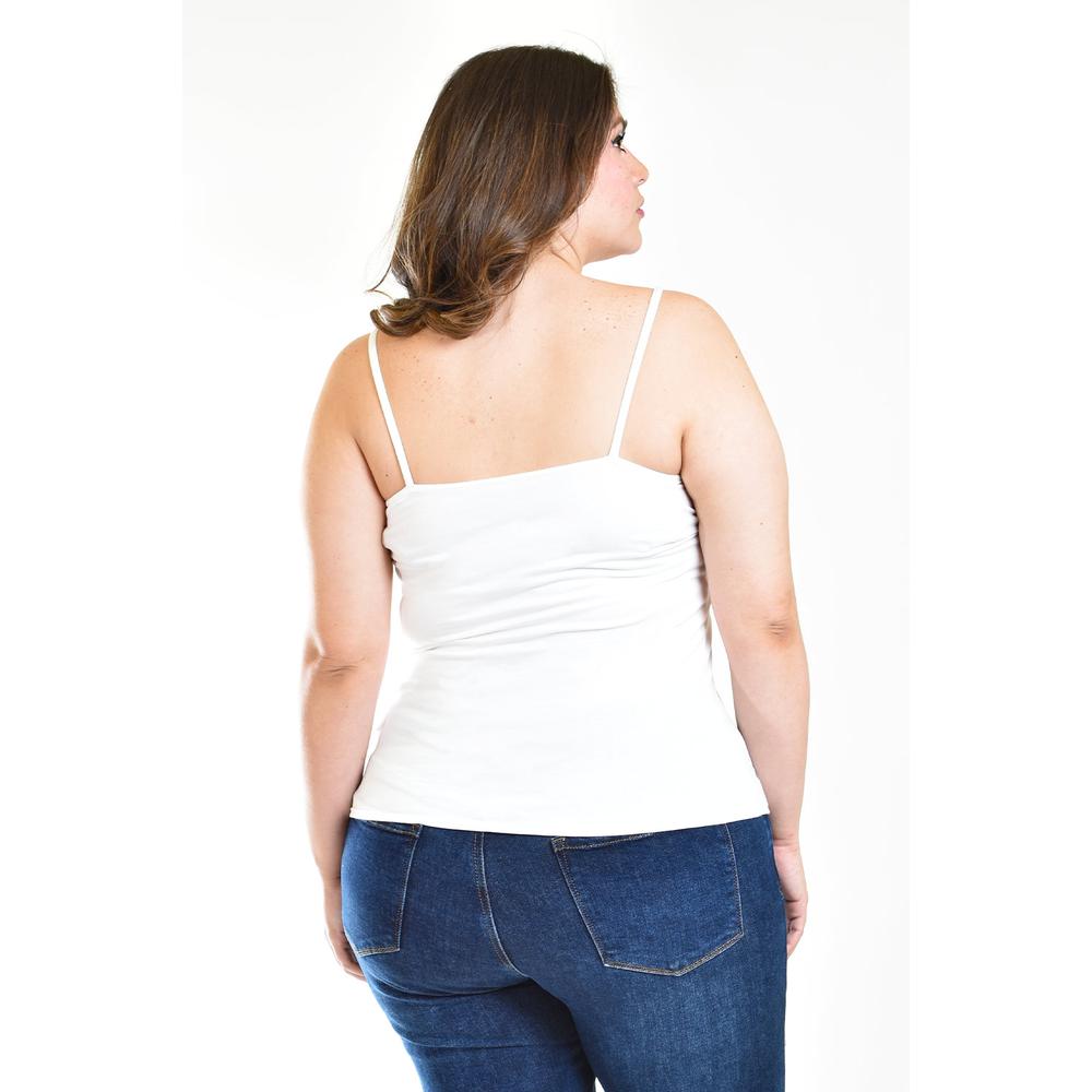 Foto 4 pulgar | Camiseta Básica De Tirantes Roman Fashion /tallas Extras, 001 (blanco) Blanco