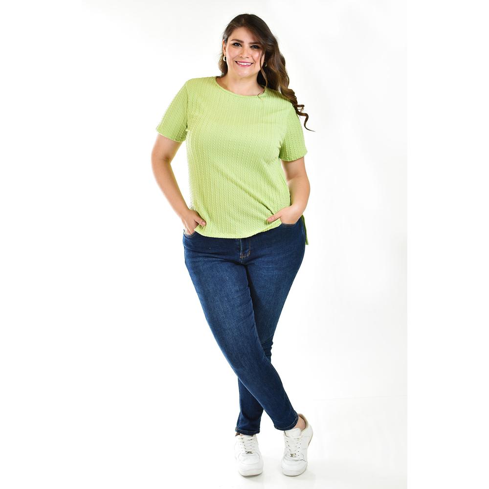 Foto 6 | Blusa Asimetrica Roman Fashion /tallas Extras, 014 (verde) Verde