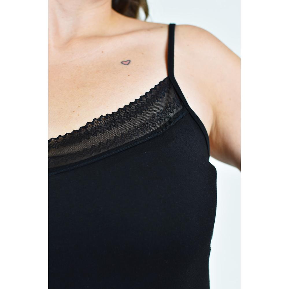 Foto 5 pulgar | Camiseta Básica De Tirantes Roman Fashion /tallas Extras, 001 (negro) Negro
