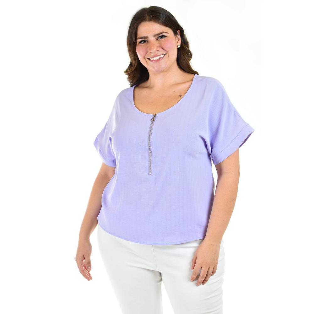 Foto 1 | Blusa Roman Fashion Lila para Mujer