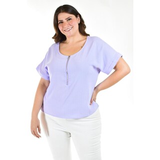 Foto 5 | Blusa Roman Fashion Lila para Mujer
