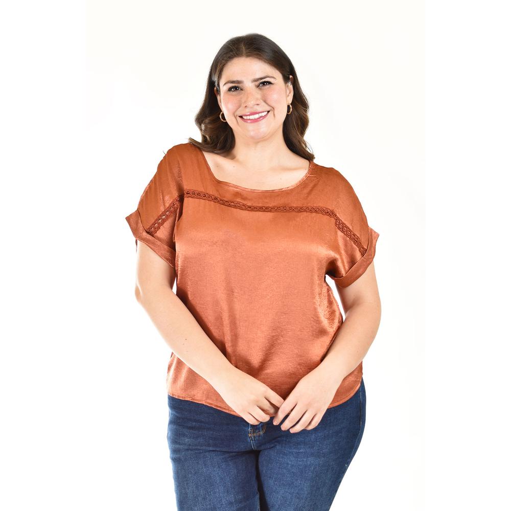 Foto 2 pulgar | Blusa Roman Fashion Café para Mujer