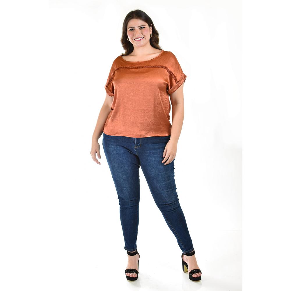 Foto 7 pulgar | Blusa Roman Fashion Café para Mujer