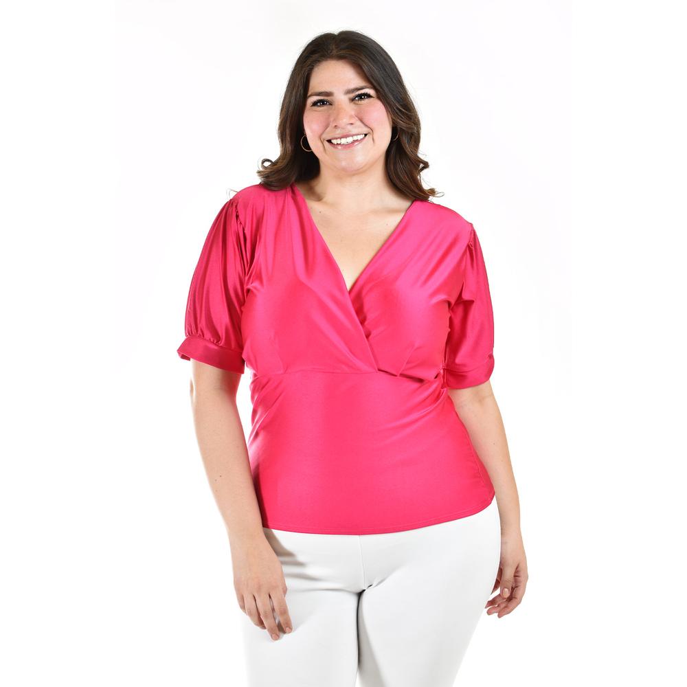 Foto 2 pulgar | Blusa Roman Fashion Rosa para Mujer