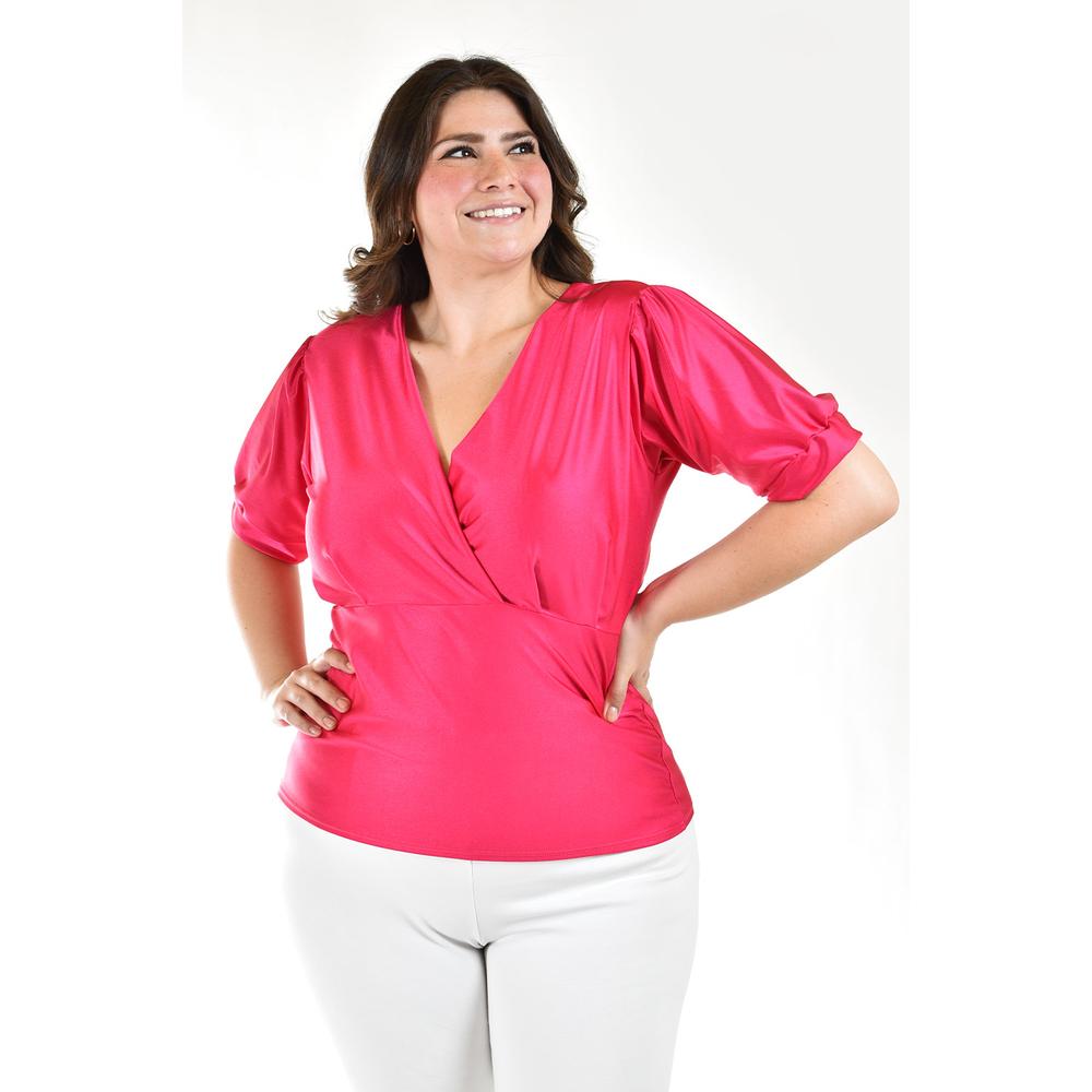 Foto 5 pulgar | Blusa Roman Fashion Rosa para Mujer