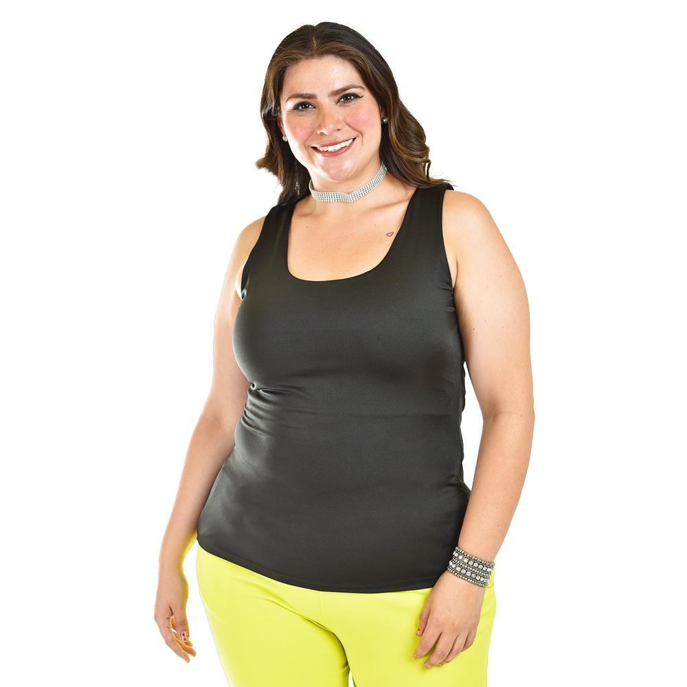 Foto 4 pulgar | Blusa Sin Mangas Roman Fashion /tallas Extras, 2913 (negro) Negro