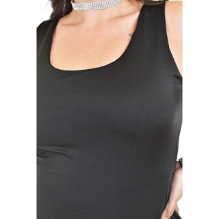 Foto 4 | Blusa Sin Mangas Roman Fashion /tallas Extras, 2913 (negro) Negro