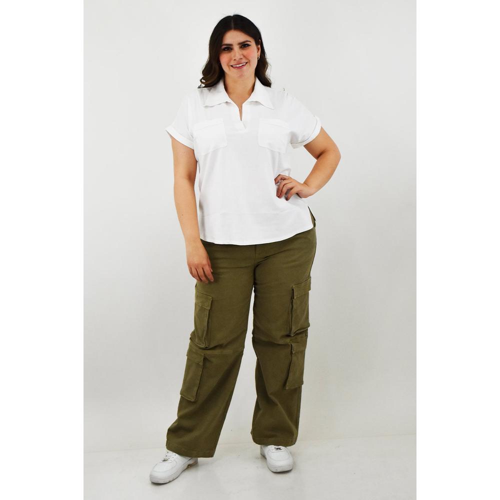 Foto 7 pulgar | Camisa De Lino Roman Fashion /tallas Extras, 2295 (blanco) Blanco