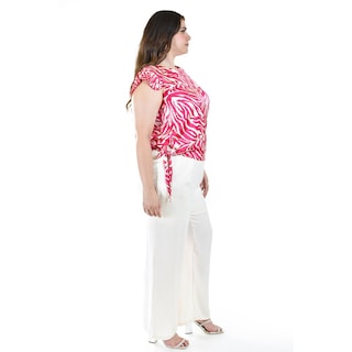 Foto 2 | Blusa Estampado Zebra Roman Fashion/ Tallas Extras, 4048 (fiusha) Multicolor
